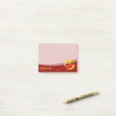 Peper met vlam post-it® notes (Op bureau)