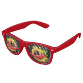Peper met vlam Retro zonnebril (Gekanteld)