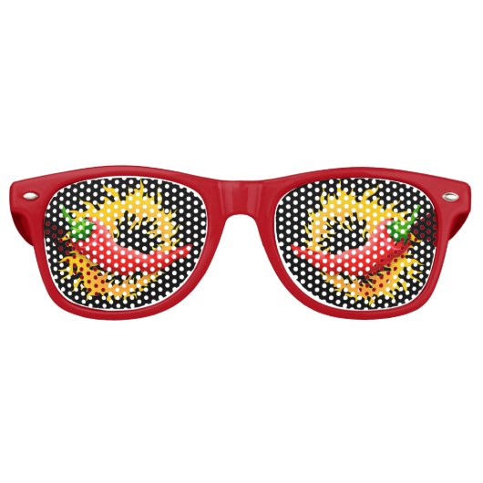 Peper met vlam Retro zonnebril (Voorkant)