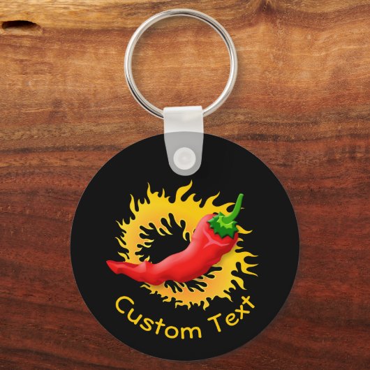 Peper met vlam-Sleutelhanger Sleutelhanger (Voorkant)