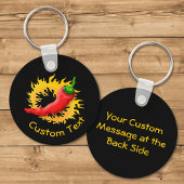 Peper met vlam-Sleutelhanger Sleutelhanger