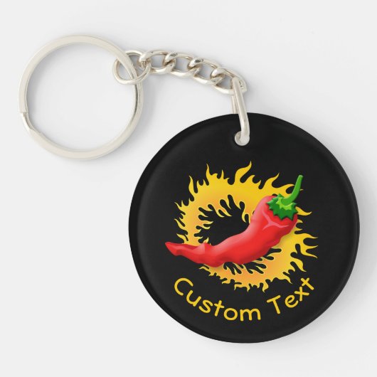 Peper met vlam-Sleutelhanger Sleutelhanger (Voorkant)