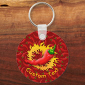 Peper met vlam-Sleutelhanger Sleutelhanger (Voorkant)