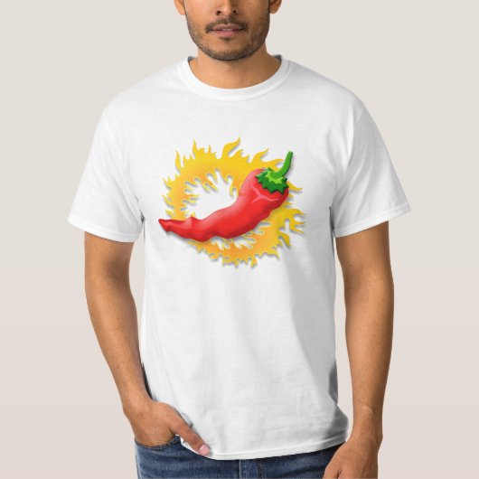 Peper met vlam t-shirt (Voorkant)