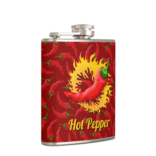 Peper met vlamheupkolf heupfles (Rechts)