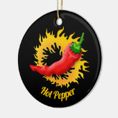 Peper met vlamkeramisch Ornament (Links)