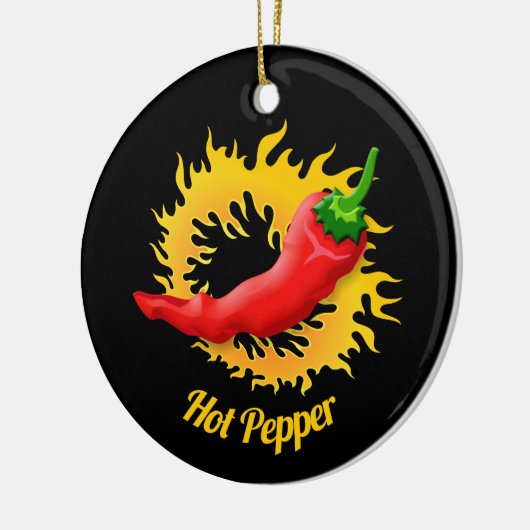 Peper met vlamkeramisch Ornament (Links)