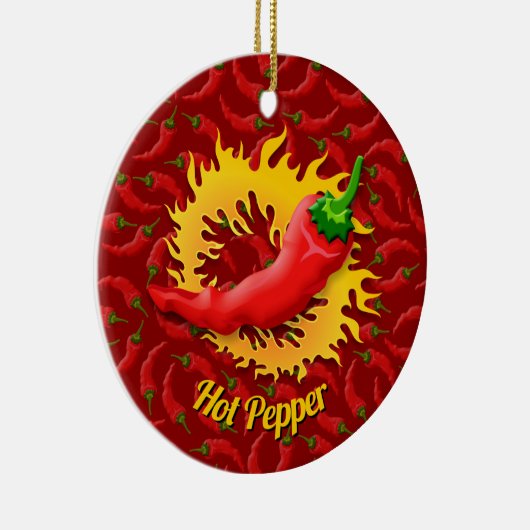 Peper met vlamkeramisch Ornament (Rechts)