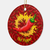 Peper met vlamkeramisch Ornament (Links)