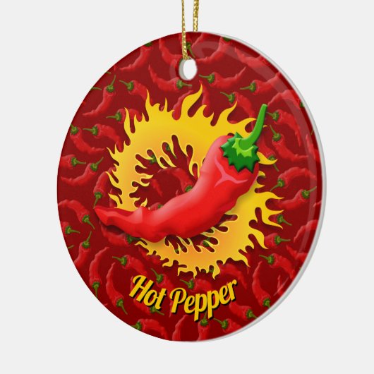 Peper met vlamkeramisch Ornament (Links)
