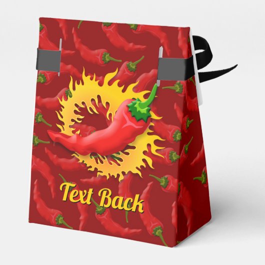 Peper met Vlamkvanger Bedankdoosjes (Achterkant)