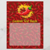 Peper met vlammenwerper flyer (Achterkant)