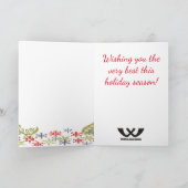 Peper molen sneeuwvlokken chef catering Kerstmis Feestdagen Kaart (Binnen)