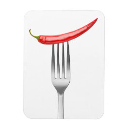 Peper op een vork magneet