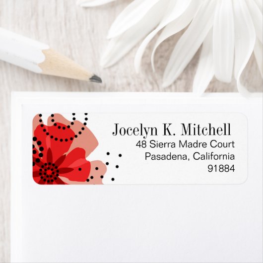 Peper Poppies - rood Etiket (Insitu)