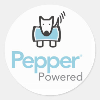 peper ronde sticker