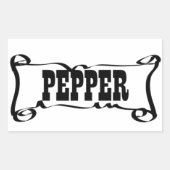 PEPER 'SPICE JAR' STICKER (Voorkant)