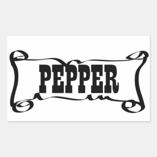 PEPER 'SPICE JAR' STICKER (Voorkant)