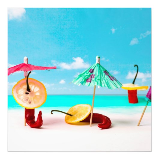 Peper van het Zee Foto Afdruk (Voorkant)