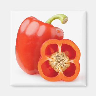 Peper van rode klokjes magneet