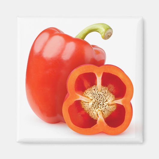 Peper van rode klokjes magneet (Voorkant)