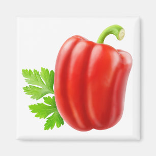 Peper van rode klokjes magneet