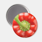 Peper van rode klokjes magneet (Voorkant / Achterkant)