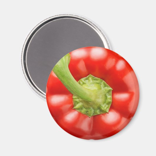 Peper van rode klokjes magneet (Voorkant / Achterkant)