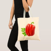 Peper van rode klokjes tote bag (Voorkant (product))
