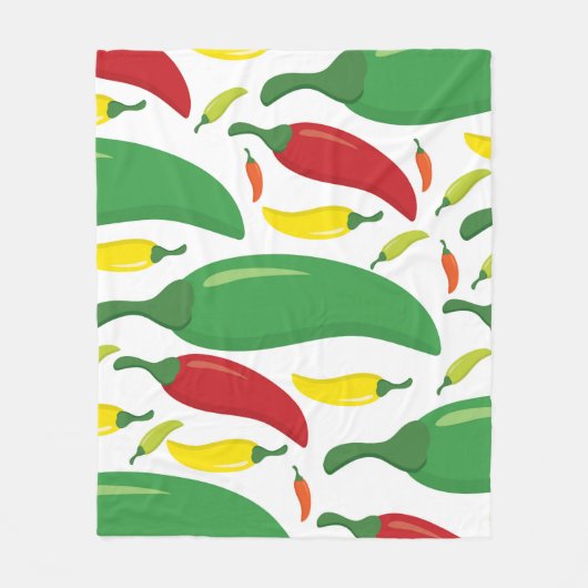 Peper van Spaanse peper Fleece Deken (Voorkant)