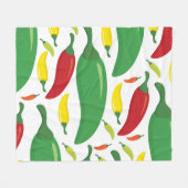 Peper van Spaanse peper Fleece Deken (Voorkant (Horizontaal))