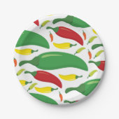 Peper van Spaanse peper Papieren Bordje (Voorkant)