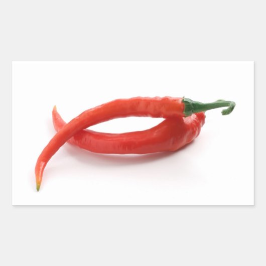 peper van Spaanse peper Rechthoekige Sticker (Voorkant)