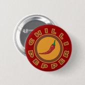 peper van Spaanse peper Ronde Button 5,7 Cm (Voorkant /achterkant)