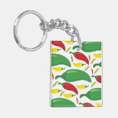 Peper van Spaanse peper Sleutelhanger (Voorkant Links)