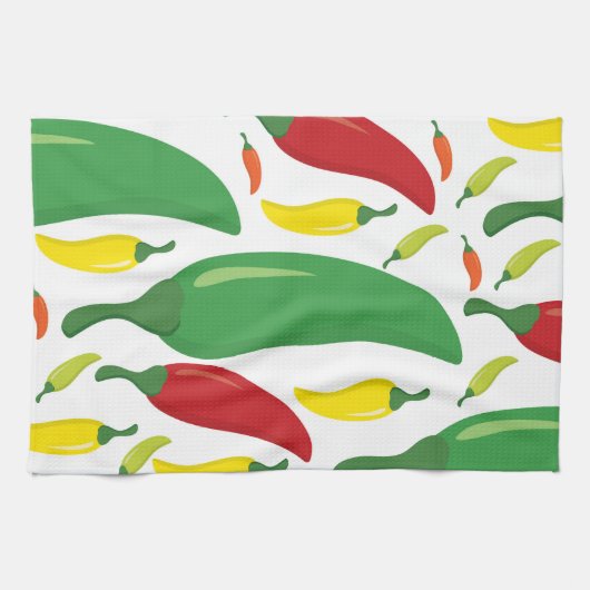 Peper van Spaanse peper Theedoek (Horizontaal)