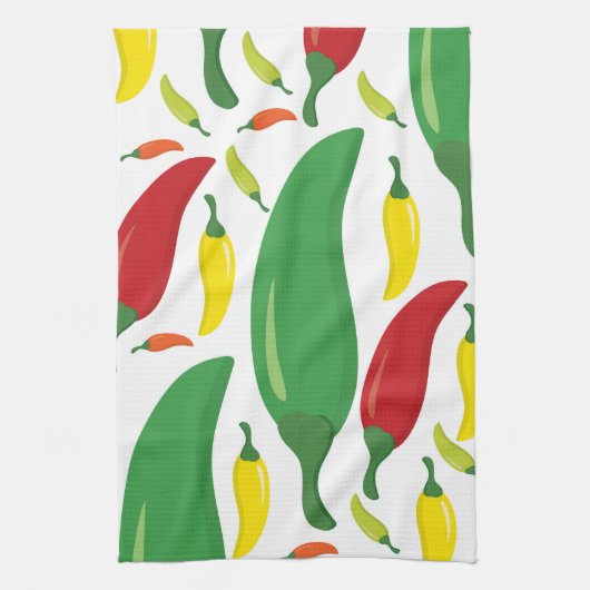 Peper van Spaanse peper Theedoek (Verticaal)