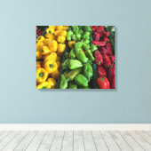 Peper!!! Verpakt Canvas 16x20 Afdruk (Insitu (Houten vloer))
