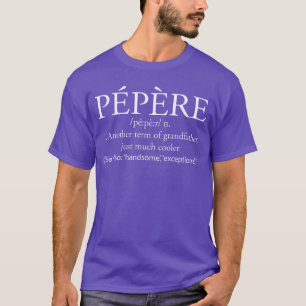 Pepere Definitie Franse Opa vintage grappige jonge T-shirt