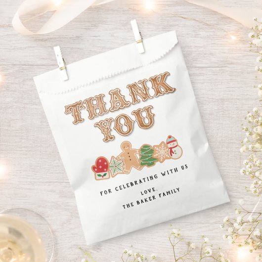 peperkoek | Bedankt Favor Bag Bedankzakje (Geknipt)