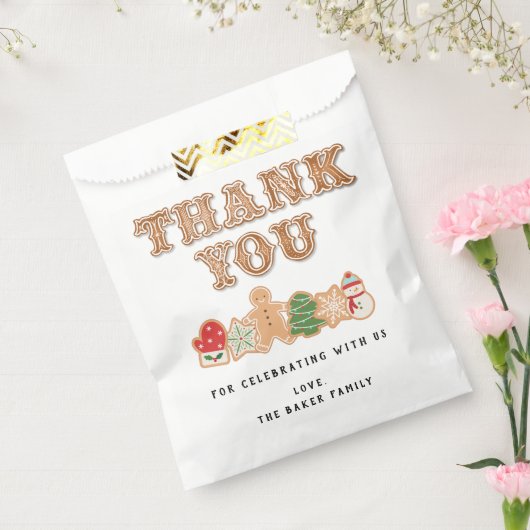 peperkoek | Bedankt Favor Bag Bedankzakje (Gezegeld)