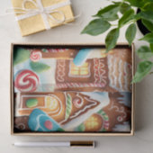 peperkoek-dorpspapier tissuepapier (Geschenk)