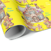 peperkoek familie cadeaupapier (Rol Hoek)