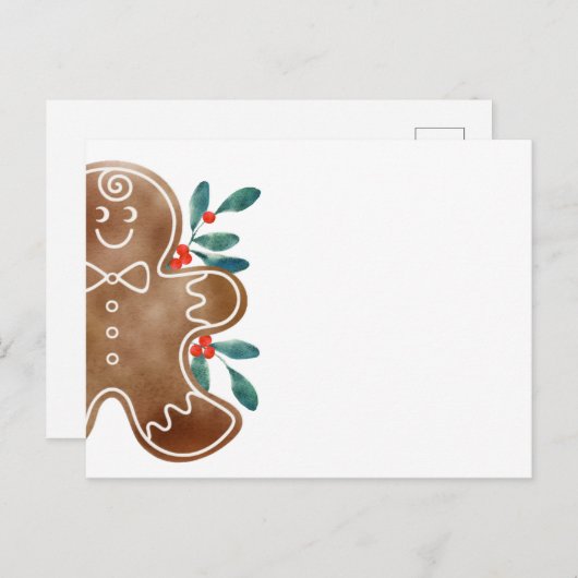 peperkoek feestdagenkaart (Voorkant / Achterkant)