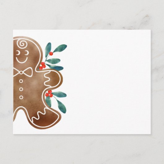 peperkoek feestdagenkaart (Voorkant)