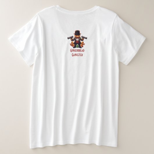 peperkoek grote maat t-shirt (Design achterkant)