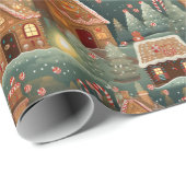  peperkoek herbergt kerstbomen snoep cadeaupapier (Rol Hoek)