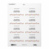  peperkoek huis cookie en sneeuwpop etiket (Full Sheet)