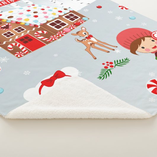 peperkoek huis koekje fleece deken (3/4)