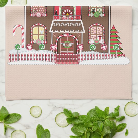 peperkoek keukenhanddoek (Gevouwen)